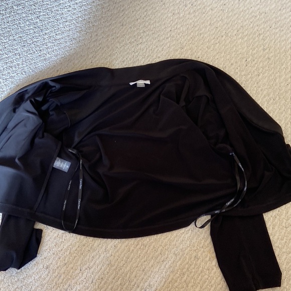 Calvin Klein Black Bracelet Sleeve Shrug Cover-up - Picture 6 of 8